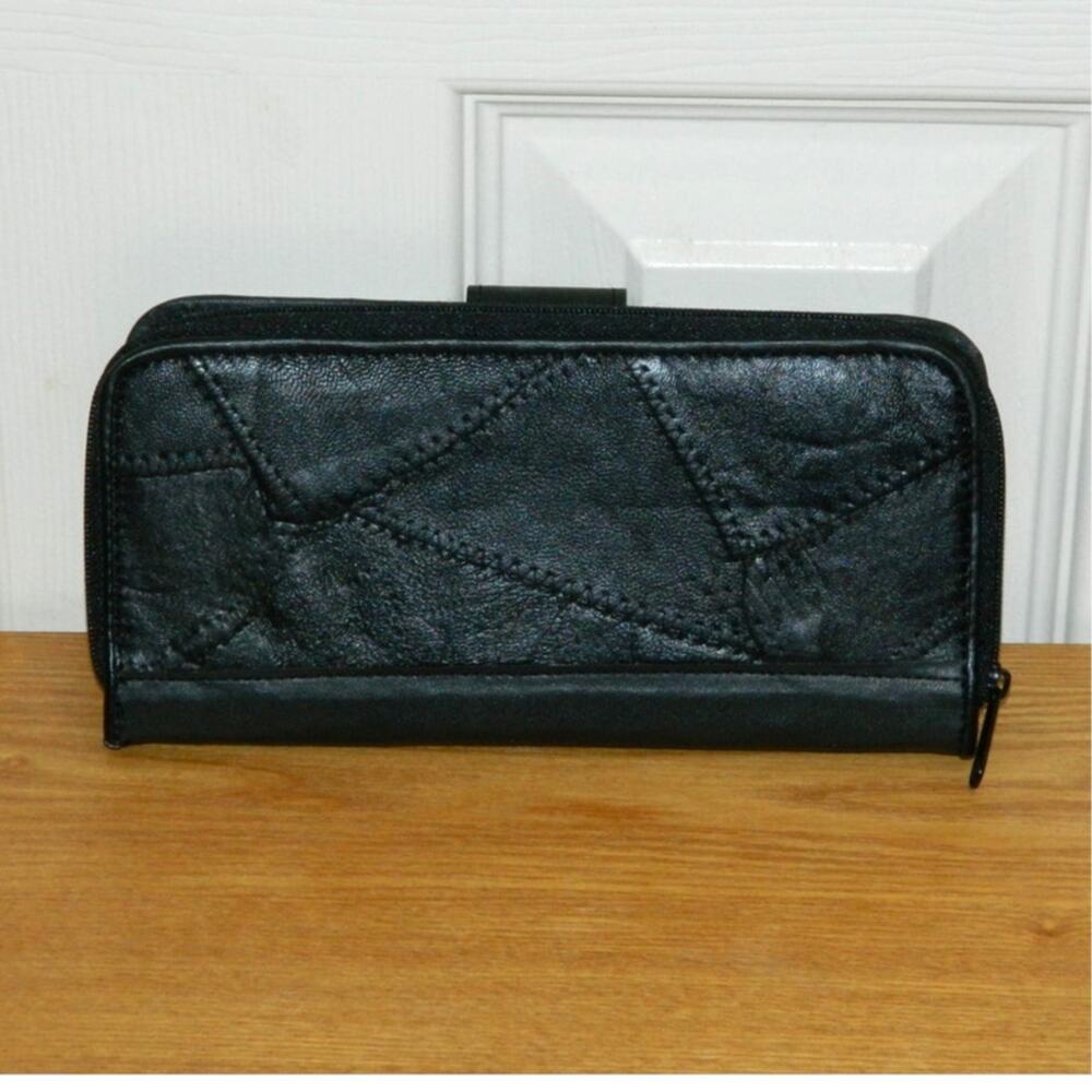Vintage Wilson Leather Patchwork Long Wallet